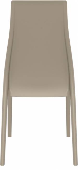 Стул пластиковый Miranda бежевый 450х560х940 мм
