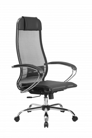 Кресло МЕТТА-4(MPRU)/подл.131/осн.003, черный