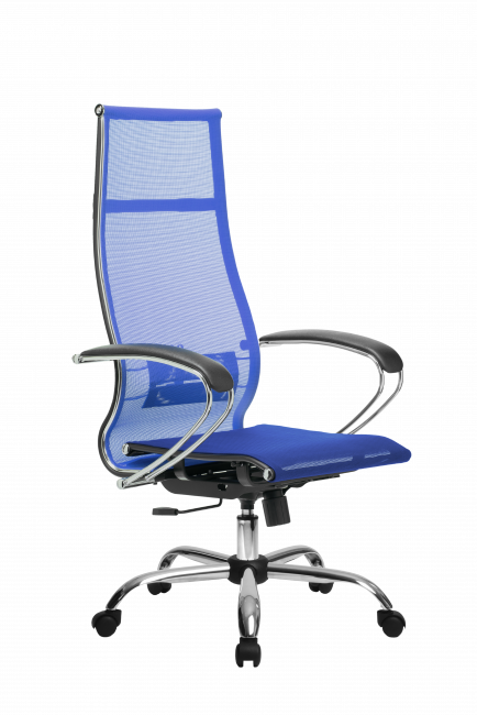 Кресло МЕТТА-7(MPRU)/подл.131/осн.003, васильковый/васильковый