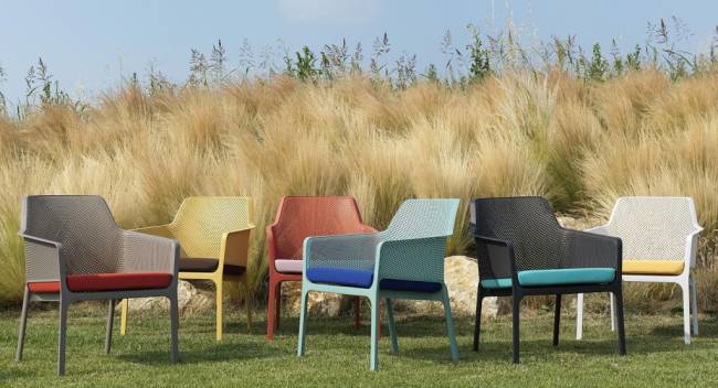 Подушка для кресла Net Relax серый Sunbrella 525х570х75 мм