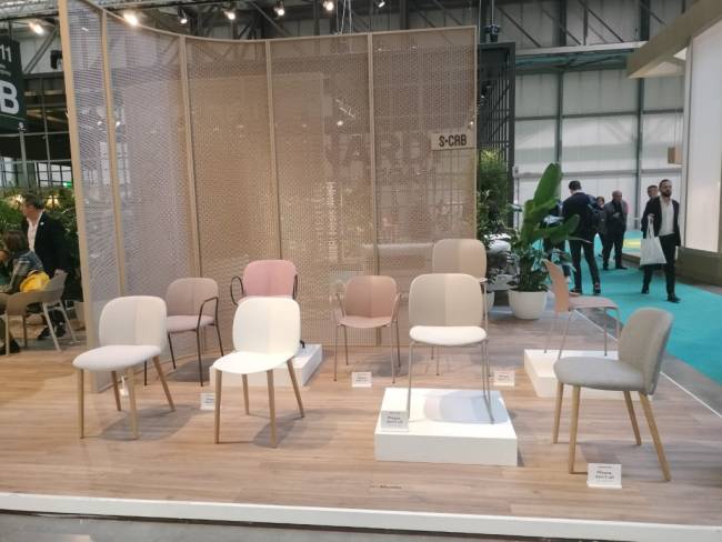 Стул пластиковый Natural Mentha Go Green натуральный дуб, карамельный 470х520х800 мм