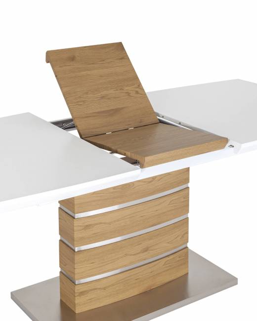 Стол обеденный Генуя раскладной 160-200*90 белый