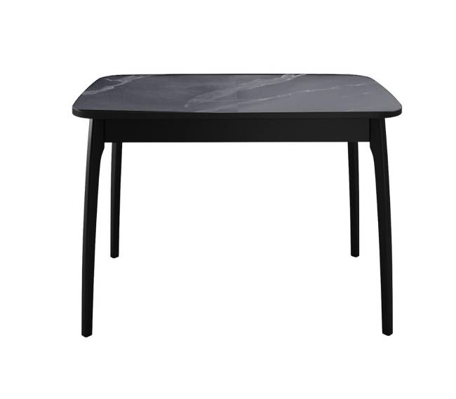 Стол DikLine MK40 Керамика Серый мрамор/подстолье черное/опоры черные