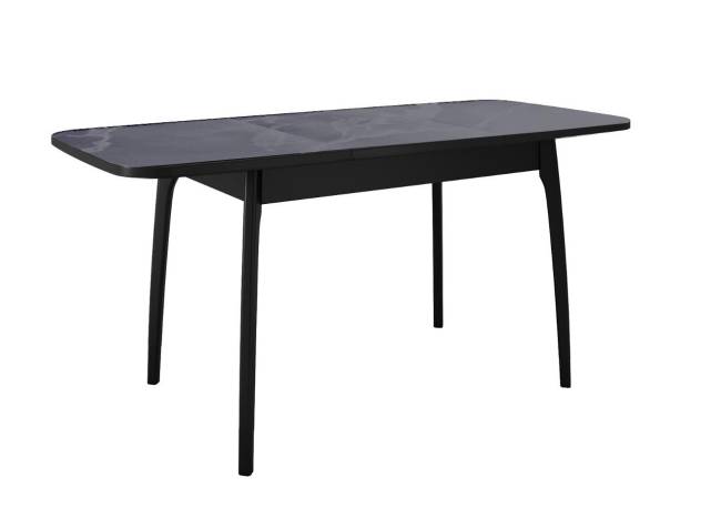 Стол DikLine MK40 Керамика Серый мрамор/подстолье черное/опоры черные
