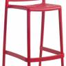 Стул пластиковый барный Fame-S Bar 75 красный 478х507.5х1046 мм