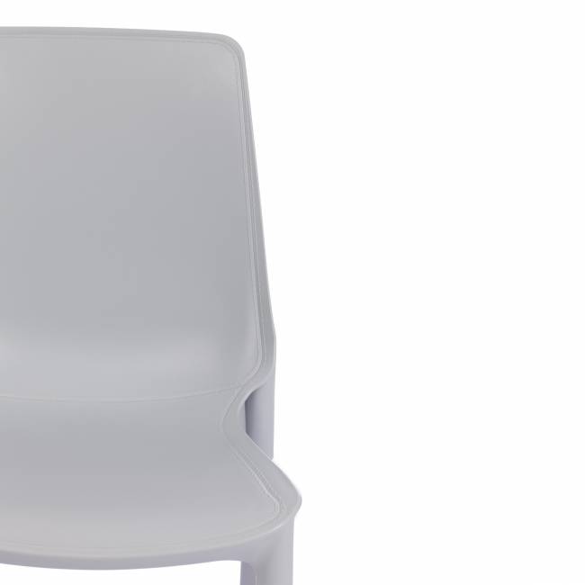 Стул GENIUS (mod 75) металл/пластик, 46x56x84cм, серый/ножки хром (Комплект из 4 шт.) серый металл/пластик Стул GENIUS (mod 75) металл/пластик, 46x56x84cм, серый/ножки хром (Комплект из 4 шт.) серый металл/пластик