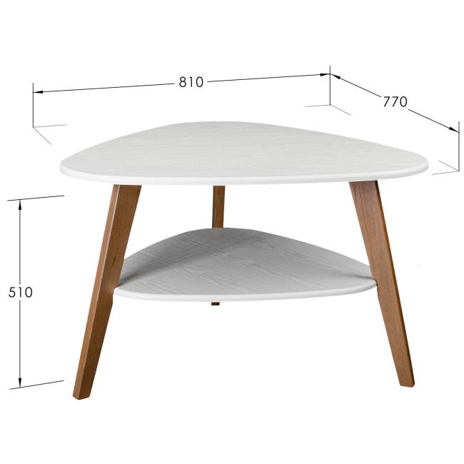 Стол журнальный BeautyStyle 24 белый/бук