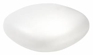 Пуф пластиковый Chubby Low Standard молочный белый 850х750х300 мм