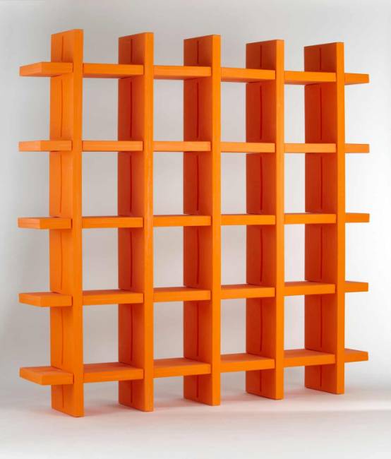 Стеллаж книжный пластиковый Mybook 5х5 Standard 2300х400х2300 мм