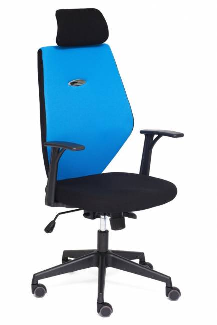 Кресло офисное «Ринус-6» (Rinus-6 blue) (Чёрно-синяя ткань)