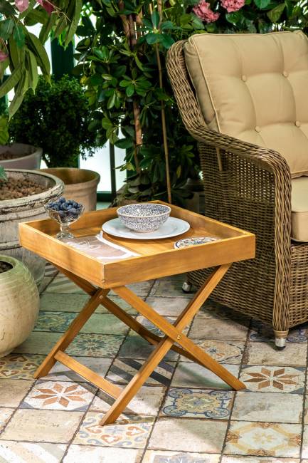 Стол поднос из акации FORMA  Joygarden