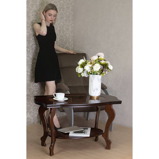 Стол журнальный Берже 1С тёмно-коричневый Стол журнальный Берже 1С тёмно-коричневый