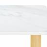 Керамический стол Селена 2 140х80х77 белый мрамор / золото