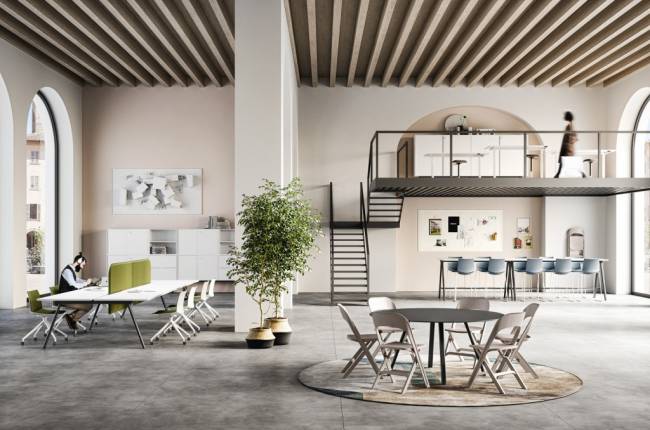 Стол ламинированный Surfy Hub 2027 Ø1200х740 мм