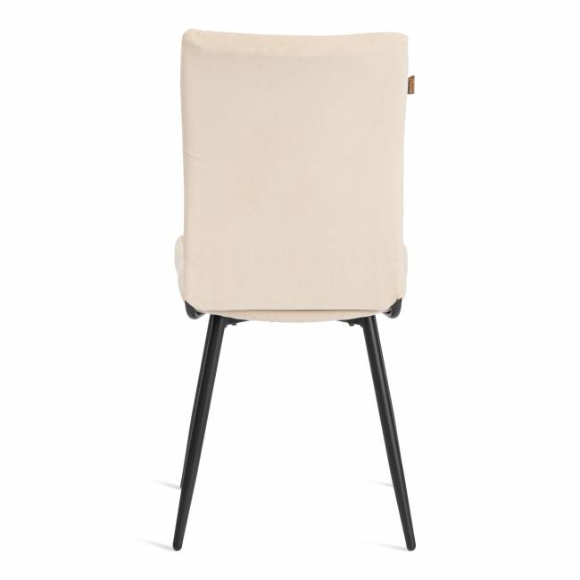 Стул обеденный Monte Carlo ткань велюр, молочный/черный, (Porsche 2), 49х51х93 см белый ткань велюр Стул обеденный Monte Carlo ткань велюр, молочный/черный, (Porsche 2), 49х51х93 см белый ткань велюр