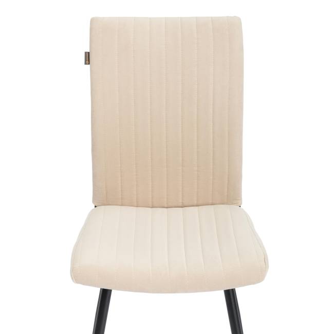 Стул обеденный Monte Carlo ткань велюр, молочный/черный, (Porsche 2), 49х51х93 см белый ткань велюр Стул обеденный Monte Carlo ткань велюр, молочный/черный, (Porsche 2), 49х51х93 см белый ткань велюр