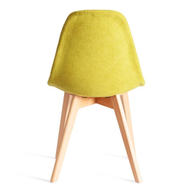 Стул CINDY SOFT (mod. C1021F1-1) фактурный велюр/дерево бук, 55 х 48 х 83 см, Светло-зеленый LY1701-8 / натуральный (Комплект из 4 шт.) светло-зеленый фактурный велюр/дерево бук