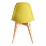Стул CINDY SOFT (mod. C1021F1-1) фактурный велюр/дерево бук, 55 х 48 х 83 см, Светло-зеленый LY1701-8 / натуральный (Комплект из 4 шт.) Светло-зеленый LY1701-8 / натуральный фактурный велюр/дерево бук