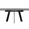 Стол DikLine SKM110 Керамика Серый мрамор/опоры черные Стол DikLine SKM110 Керамика Серый мрамор/опоры черные