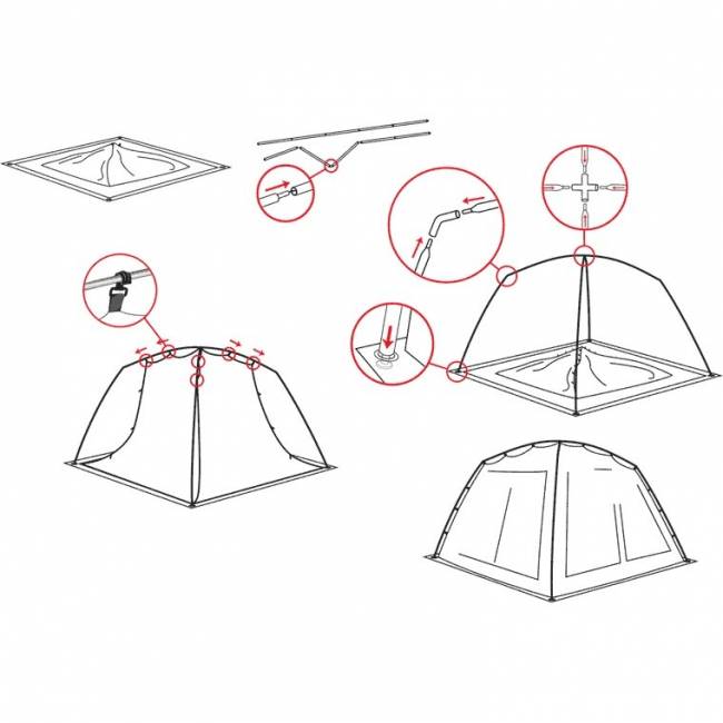 Палатка CHINA HOUSE ALU, green