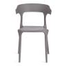 Стул Ton/Тон (мод. PC33)/2 шт. в упаковке пластик, 48х48х74см, темно-серый NX-GR-20) (Комплект из 2 шт.) темно-серый пластик