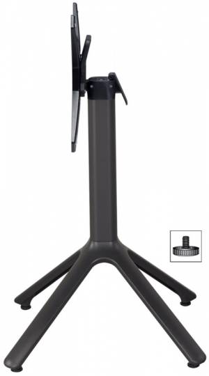 Подстолье металлическое складное Nemo антрацит 510х510х730 мм