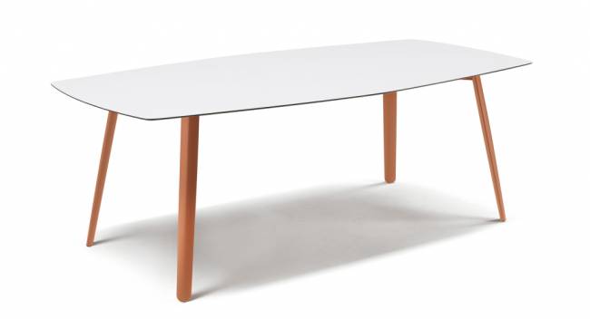 Стол ламинированный Squid терракотовый, белый 2090х1080х730 мм