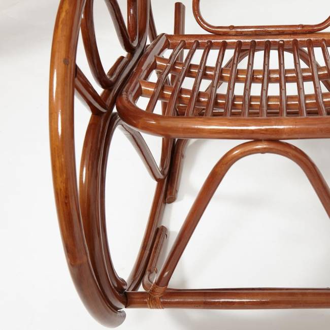 Кресло-качалка VIENNA (разборная) / без подушки / ротанг top quality, 58x133x102 см, Pecan (орех) орех ротанг top quality Кресло-качалка VIENNA (разборная) / без подушки / ротанг top quality, 58x133x102 см, Pecan (орех) орех ротанг top quality