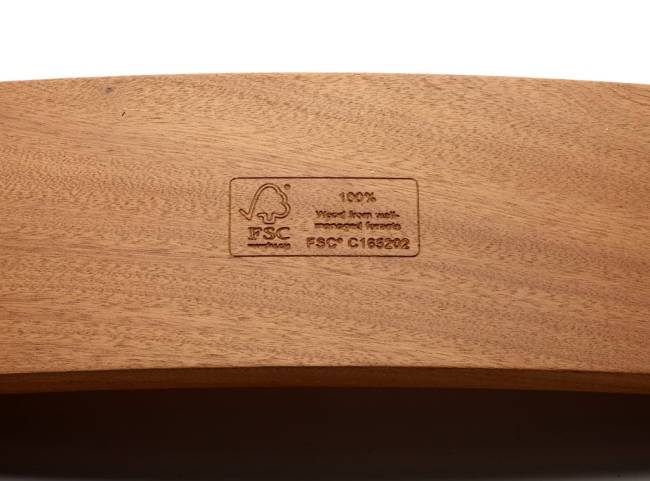 Стул деревянный Si-Si Wood антрацит, красное дерево 500х550х800 мм