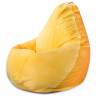 Кресло Мешок Груша Желтый Микровельвет (2XL, Классический) Желтый Микровельвет