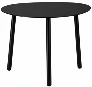 Столик металлический кофейный Island черный 550х450х400 мм