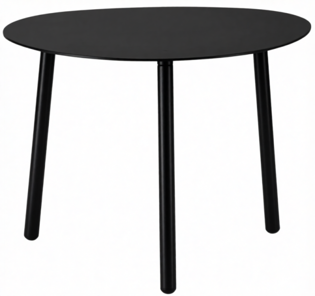 Столик металлический кофейный Island черный 550х450х400 мм