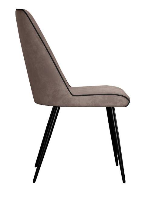 Стул DikLine 324 поворотный B5 LATTE, ножки черные