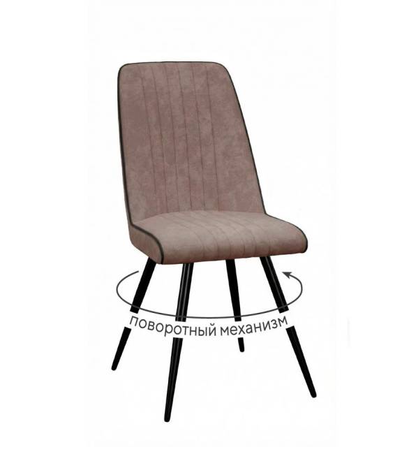 Стул DikLine 324 поворотный B5 LATTE, ножки черные