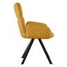 Стул DikLine 501 поворотный NS Gold горчица, ножки черные