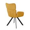 Стул DikLine 501 поворотный NS Gold горчица, ножки черные