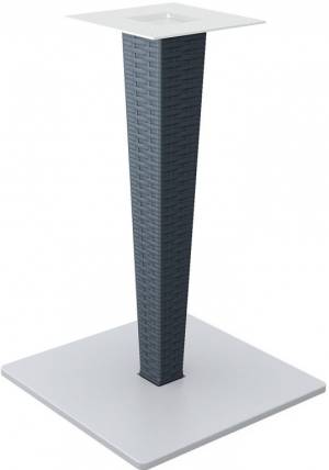 Подстолье с имитацией плетения Riva антрацит 450х450х710 мм