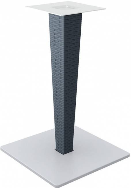 Подстолье с имитацией плетения Riva антрацит 450х450х710 мм