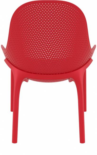 Лаунж-кресло пластиковое Sky Lounge красный 600х710х830 мм