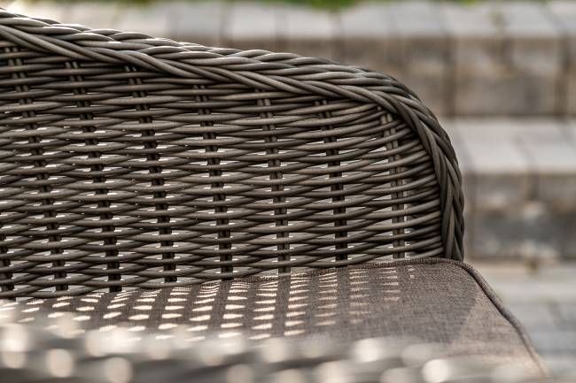 "Равенна" обеденная группа плетеная, цвет графит