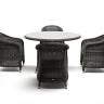 "Равенна" обеденная группа плетеная, цвет графит