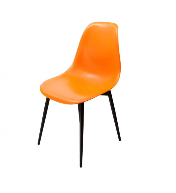 Стул Туссе чёрный /оранжевый