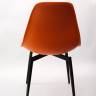 Стул Туссе чёрный /оранжевый