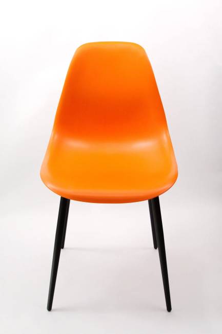 Стул Туссе чёрный /оранжевый