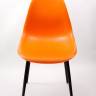 Стул Туссе чёрный /оранжевый