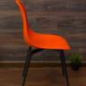 Стул Туссе чёрный /оранжевый