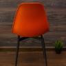 Стул Туссе чёрный /оранжевый