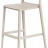 Стул пластиковый барный Cassia Stool бежевый 490х485х1000 мм