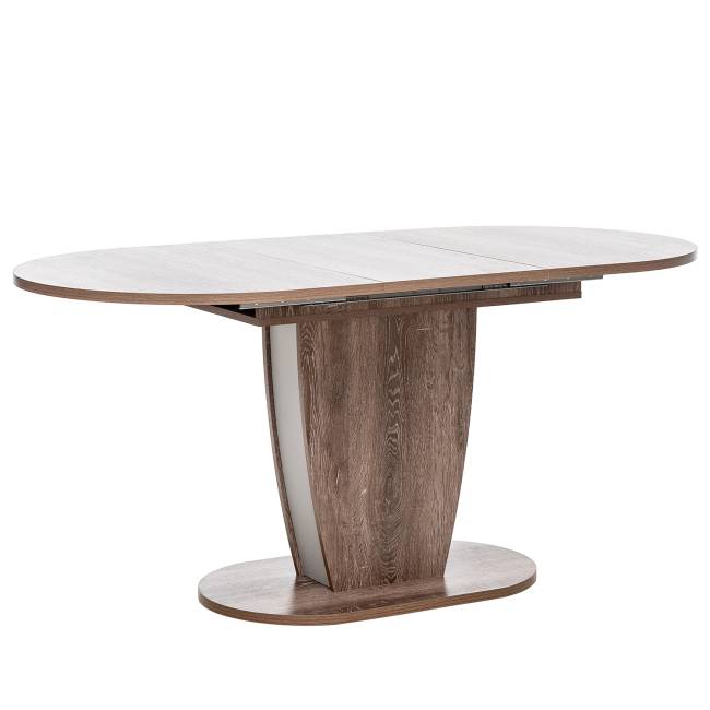 Стол раздвижной Leset Меган Дуб сакраменто, компаньон Антрацит