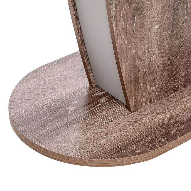 Стол раздвижной Leset Меган Дуб сакраменто, компаньон Антрацит